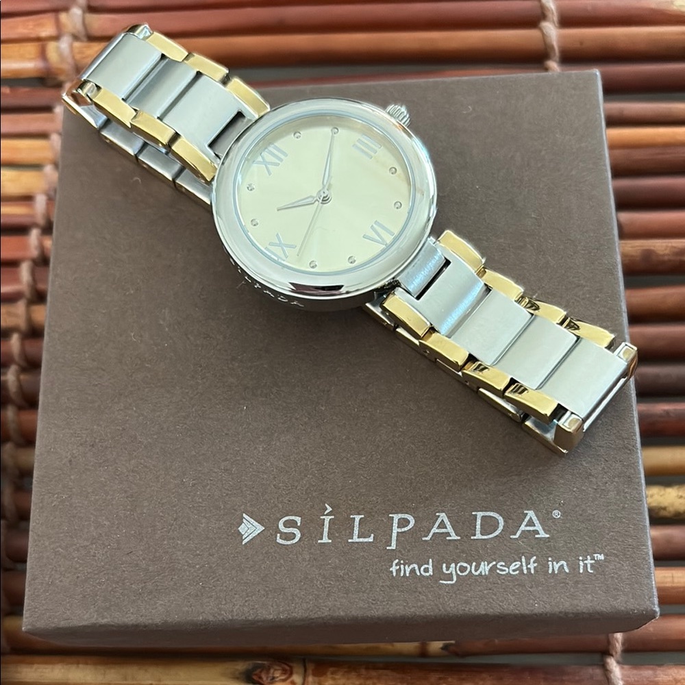 Silpada Silver and Gold Classic Watch